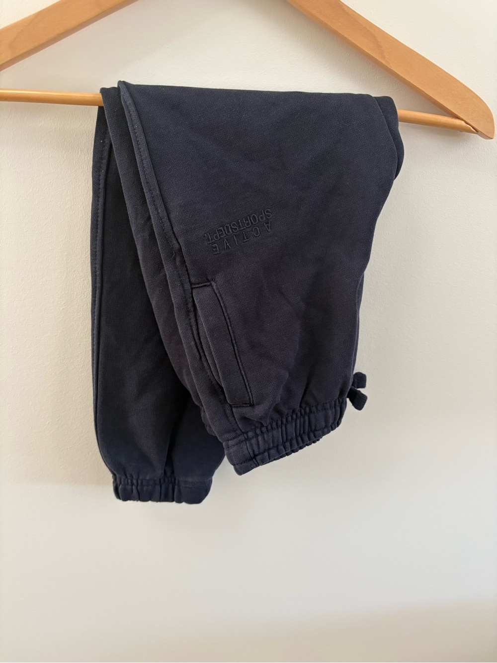Zara Navy Kids Sweatpants with Elastic Cuffs